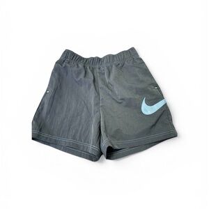 Nike Charcoal Shorts with Light Blue Swoosh